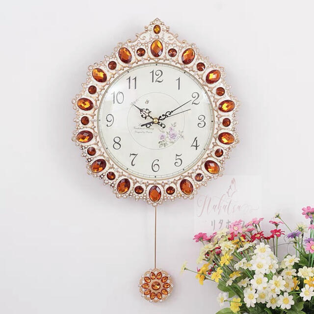幅30x高さ53材質掛け時計 部屋飾り 壁掛け時計．アンティーク雑貨
