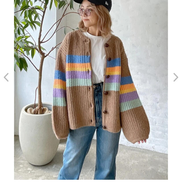 SeaRoomlynn(シールームリン)のvicente rainbow knit cardigan レディースのトップス(カーディガン)の商品写真