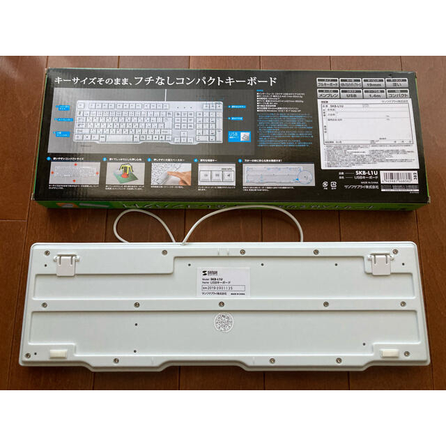 SANWA SUPPLY キーボード SKB-L1U スマホ/家電/カメラのPC/タブレット(PC周辺機器)の商品写真