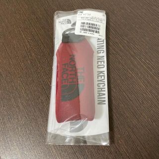 ザノースフェイス(THE NORTH FACE)のノースフェイス×チャムス キーチェーン 新品 レッド／ブラック キーホルダー(キーホルダー)