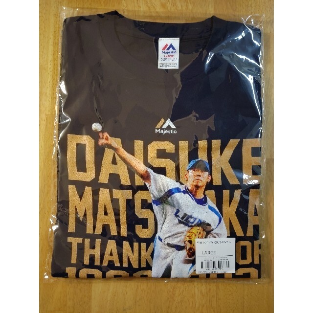 埼玉西武ライオンズ 松坂大輔 Tシャツ Lサイズ 引退記念 プロ野球