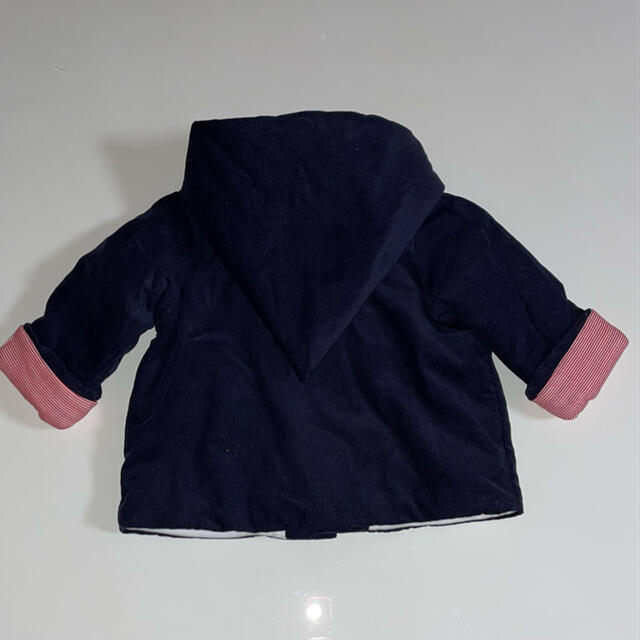 PETIT BATEAU(プチバトー)の新品　タグ付き　プチバトー  とんがり帽子　中綿入りアウター キッズ/ベビー/マタニティのベビー服(~85cm)(ジャケット/コート)の商品写真