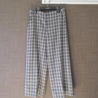 アンタイトル(UNTITLED)のアンタイトル UNTITLED チェック パンツ 44 大きいサイズ 美品(カジュアルパンツ)