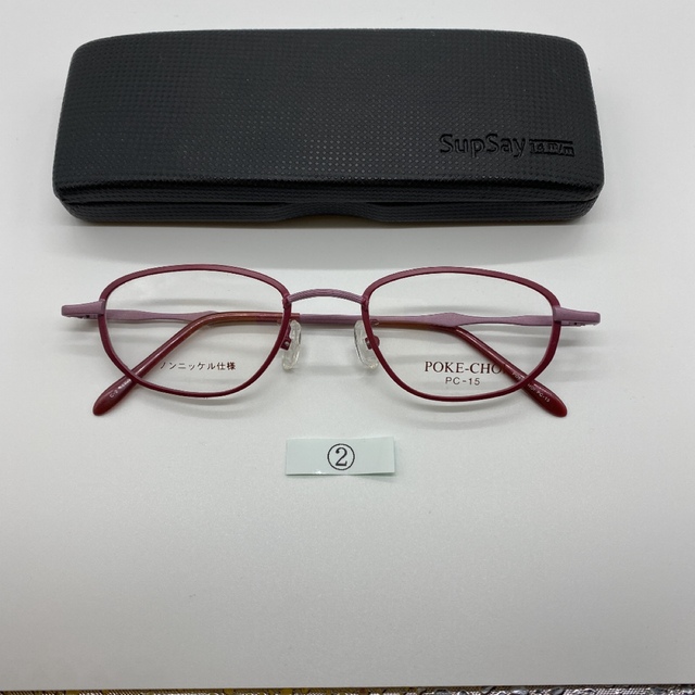 コンパクト メガネフレーム POKE-CHOI メガネの厚みが14mm 男女兼用 メンズのファッション小物(サングラス/メガネ)の商品写真