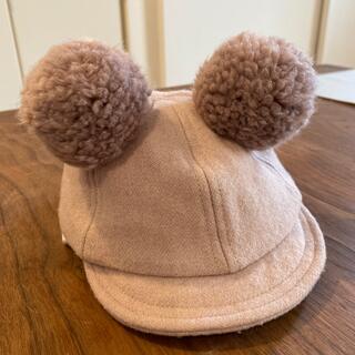 プティマイン(petit main)のプティマイン　耳付き帽子　46センチ(帽子)