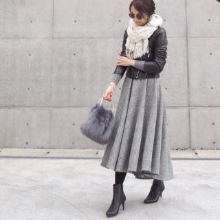 OBLI オブリ ウールフレアスカート チェスティ ZARA ドゥロワー