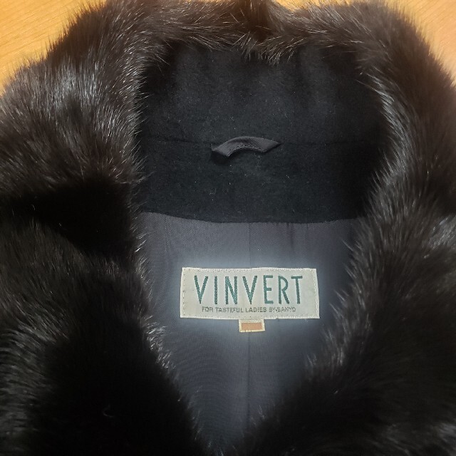 VINVERT - バンベール三陽商会ミンクファーアンゴラロングコート の
