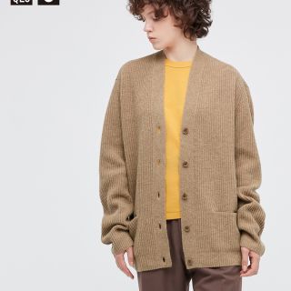 ユニクロ(UNIQLO)の最新ユニクロU プレミアムラムリブカーディガンL(カーディガン)