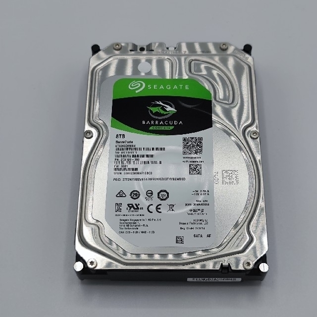 3.5インチ Seagate 8TB ハードディスク2台