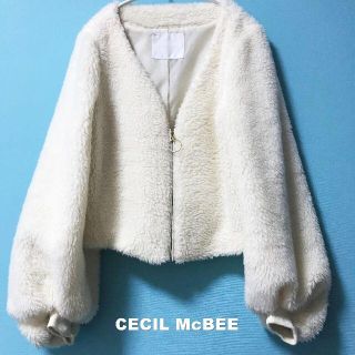 セシルマクビー(CECIL McBEE)の【CECIL McBEE】セシルマクビー ボリュームリブ ファージャケット(ブルゾン)