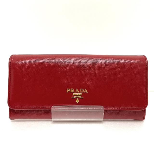 PRADA(プラダ)のプラダ 長財布 - 1M1132 レッド レザー レディースのファッション小物(財布)の商品写真