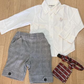 メンズクラブ(Men's Club)の《さんにっぱ様専用》子供服 80 長袖 シャツ 半ズボン フォーマル(セレモニードレス/スーツ)