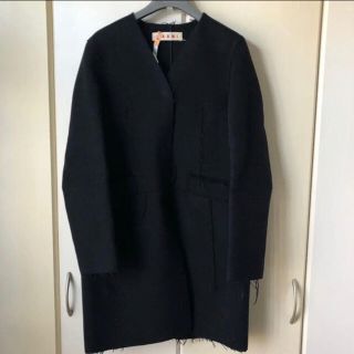 マルニ(Marni)の最終値下げ！MARNI カットオフ加工ノーカラーコート(ロングコート)