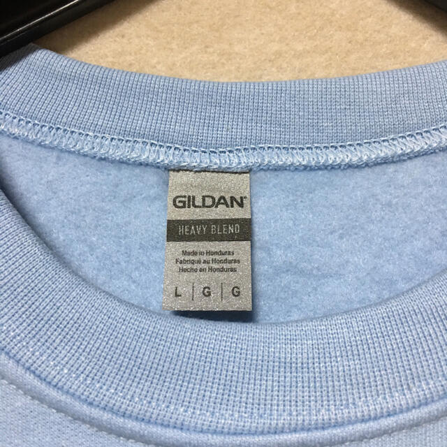 GILDAN(ギルタン)の新品 GILDAN ギルダン 長袖トレーナー ライトブルー 水色 L メンズのトップス(スウェット)の商品写真
