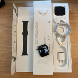 アップルウォッチ(Apple Watch)のApple Watch Series 5 GPSモデル 44mm ブラックアルミ(スマートフォン本体)