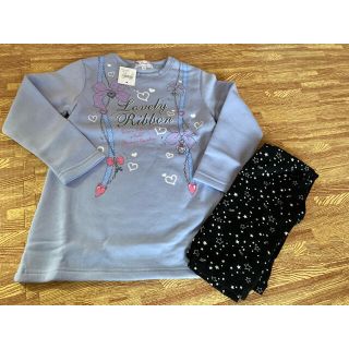 マザウェイズ(motherways)のマザウェイズ　裏起毛ワンピボトムスセット　120(Tシャツ/カットソー)