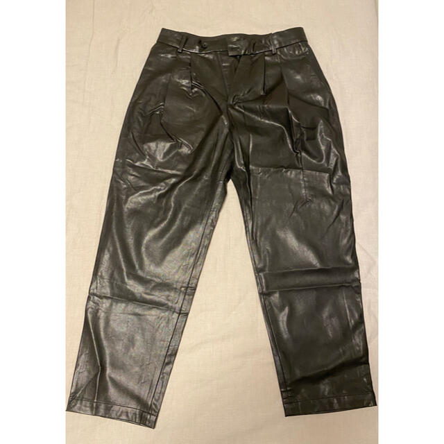 SUNSEA - Stein Fake Leather Trousers フェイクレザーパンツ M
