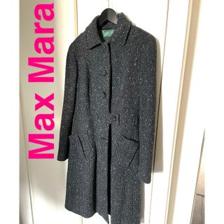 MaxMara マックスマーラ ツイード コート ロング 大きめ 42