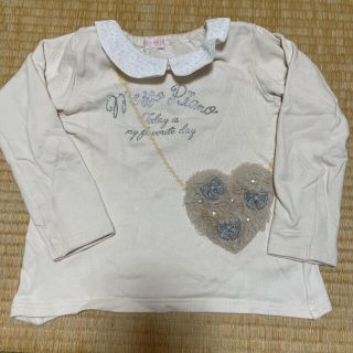 メゾピアノ(mezzo piano)のメゾピアノ　長袖カットソー　トップス　130㎝(Tシャツ/カットソー)