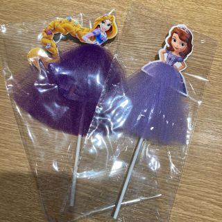 ディズニー(Disney)のラプンツェル　ソフィア　プリンセスケーキトッパー(キャラクターグッズ)