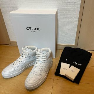 celine - 正規 美品 セリーヌ スニーカー Z トレーナー ホワイト 42の