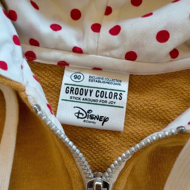 Groovy Colors(グルービーカラーズ)のgroovy Colors オズワルド コラボ ドットレイヤード パーカー キッズ/ベビー/マタニティのキッズ服女の子用(90cm~)(ジャケット/上着)の商品写真