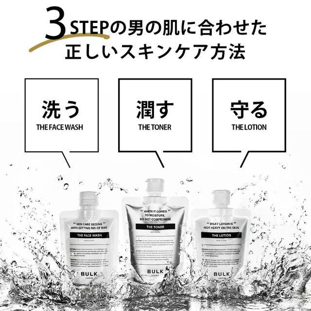 バッグと財布 BULK HOMME FACE CARE SET(洗顔・化粧水・乳液)×4セット ...