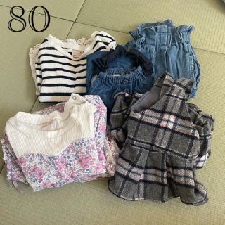 プティマイン(petit main)の80cm女の子お洋服詰め合わせ(ワンピース)