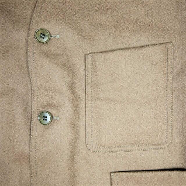 LEMAIRE V NECK JACKET ウールメルトンVネックジャケット