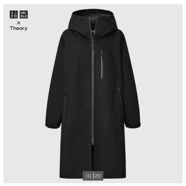 UNIQLO(ユニクロ)のUNIQLO×theoryフロックテックコートM レディースのジャケット/アウター(ロングコート)の商品写真