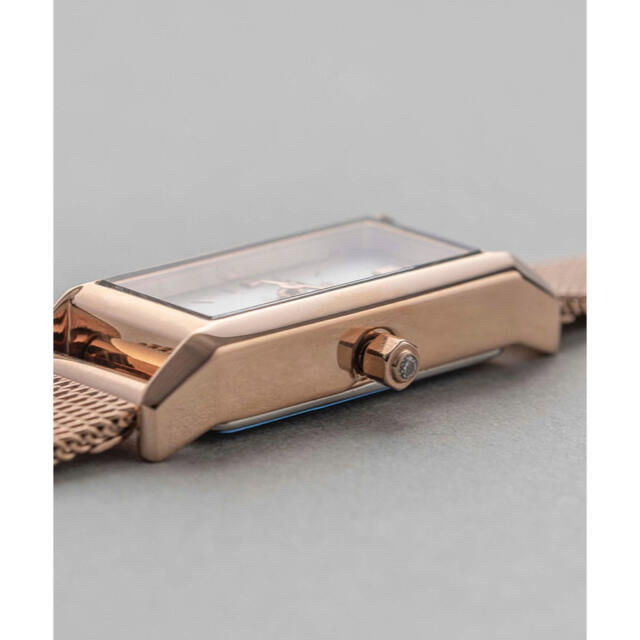 ete(エテ)の【7%OFFクーポン利用可】ete  ピンクゴールド レクタングルフェイス レディースのファッション小物(腕時計)の商品写真