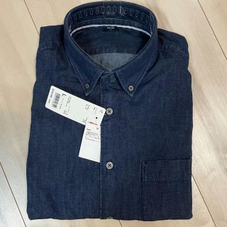 ユニクロ(UNIQLO)のUNIQLO ユニクロ デニムシャツ L 長袖 メンズ(シャツ)