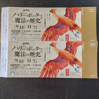 ハリーポッターと魔法の歴史　招待券2枚(美術館/博物館)