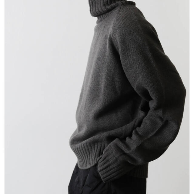 SUNSEA(サンシー)のstein/EX FINE LAMBS LOOSE HIGH NECK KNIT メンズのトップス(ニット/セーター)の商品写真