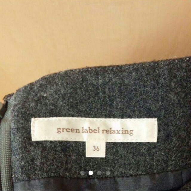 UNITED ARROWS green label relaxing(ユナイテッドアローズグリーンレーベルリラクシング)の♥️美品♥️グリーンレーベルリラクシング⭐️膝丈ウールスカート 36 レディースのスカート(ひざ丈スカート)の商品写真