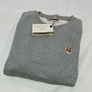 メゾンキツネ(MAISON KITSUNE')の【新品】メゾンキツネ トレーナー グレー XS MAISON KITSUNE(トレーナー/スウェット)