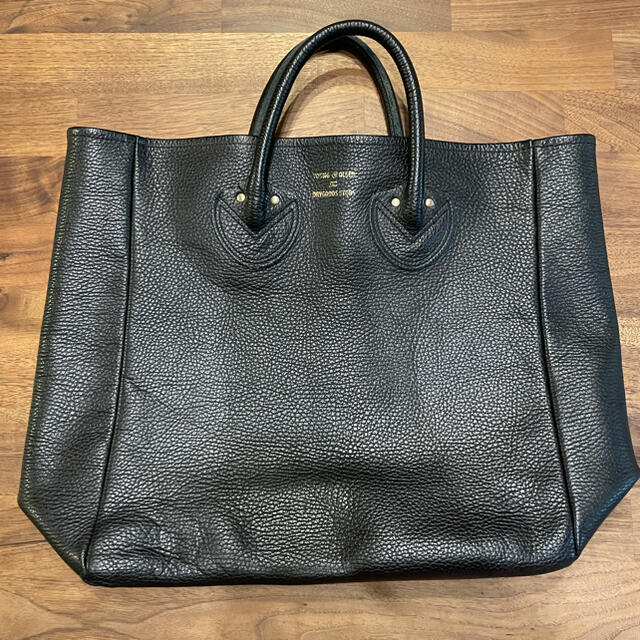 YOUNG&OLSEN エンボスレザートートバッグ(M)ブラック お買い得モデル