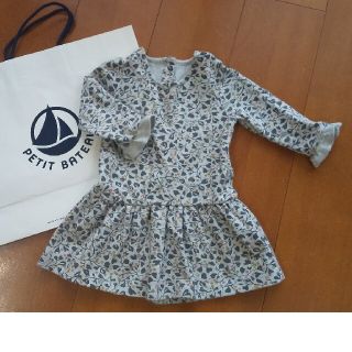 プチバトー(PETIT BATEAU)のtwins様専用♡プチバトー スウェット ワンピース(ワンピース)