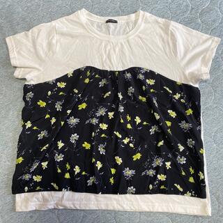 花柄プリントTシャツ3L(Tシャツ(半袖/袖なし))