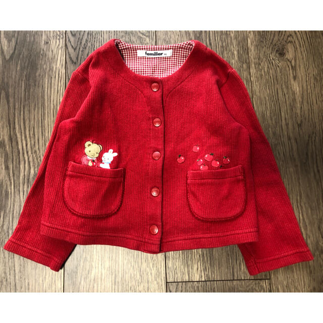 familiar(ファミリア)のファミリア　カーディガン　90㎝ キッズ/ベビー/マタニティのキッズ服女の子用(90cm~)(カーディガン)の商品写真