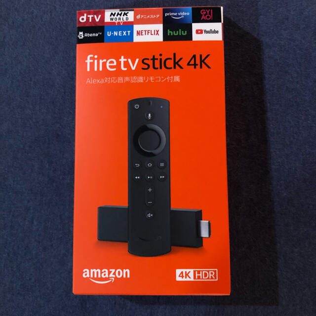 Apple(アップル)のFire TV Stick 4K Alexa対応音声認識リモコン付　本体 スマホ/家電/カメラのテレビ/映像機器(その他)の商品写真