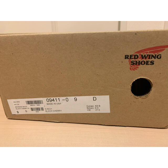 REDWING(レッドウィング)のRED WING 9411 ベックマン ブラックチェリー 新品・未使用 メンズの靴/シューズ(ブーツ)の商品写真