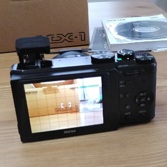 PENTAX(ペンタックス)の訳あり ペンタックス mx-1 ブラック 予備バッテリー付 スマホ/家電/カメラのカメラ(コンパクトデジタルカメラ)の商品写真