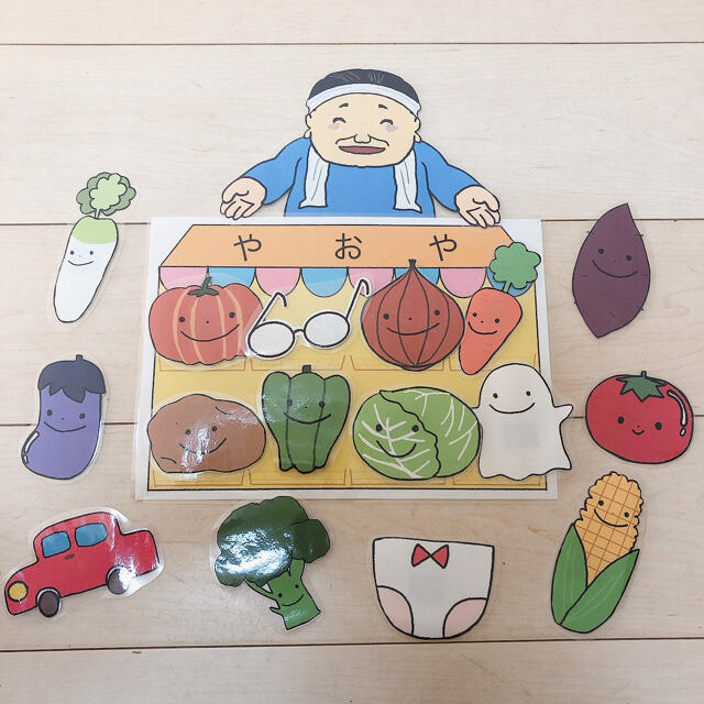 かわいい新作 八百屋のお店 エプロン型シアター やおやのおみせ ...