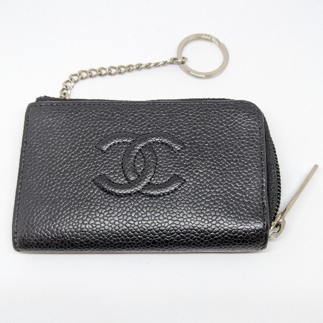 CHANEL(シャネル)の新品同様　CHANEL　シャネル　キーチェーン付　コインケース　完売　希少　レア レディースのファッション小物(コインケース)の商品写真