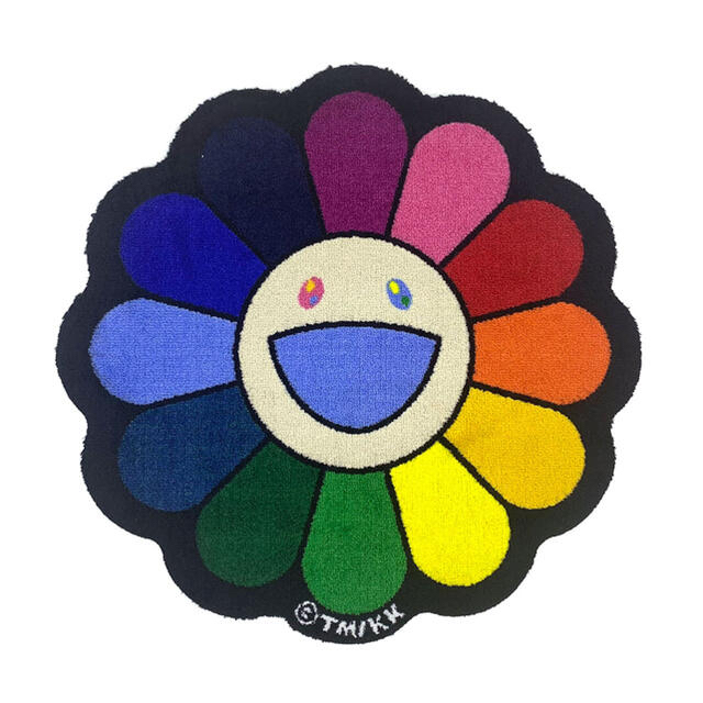 村上隆 Zingaro Flower Floor Mat / Rainbow インテリア/住まい/日用品のラグ/カーペット/マット(ラグ)の商品写真