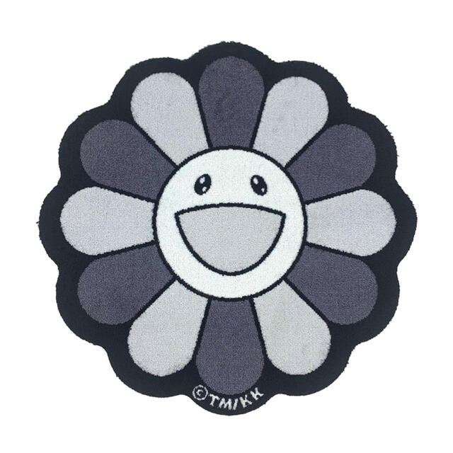 村上隆 Flower Floor Mat / Black × Whiteの通販 by R.T's shop 村上隆 Flower Floor Mat / Black × Whiteの通販 by R.T's shop