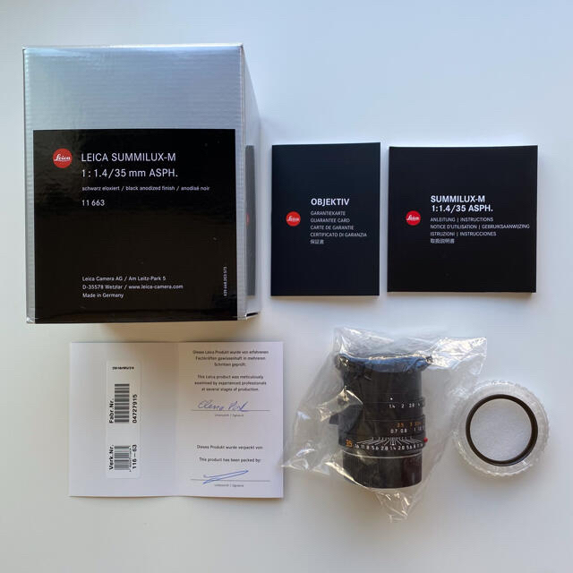 極美品 leica summilux-M 35mm f1.4 現行品 11663