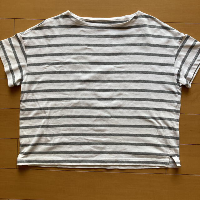 MUJI (無印良品)(ムジルシリョウヒン)の無印良品 レディース ボーダー Tシャツ レディースのトップス(Tシャツ(半袖/袖なし))の商品写真