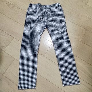 ユニクロ(UNIQLO)の⑫レギンス  チェック(黒)  110(パンツ/スパッツ)